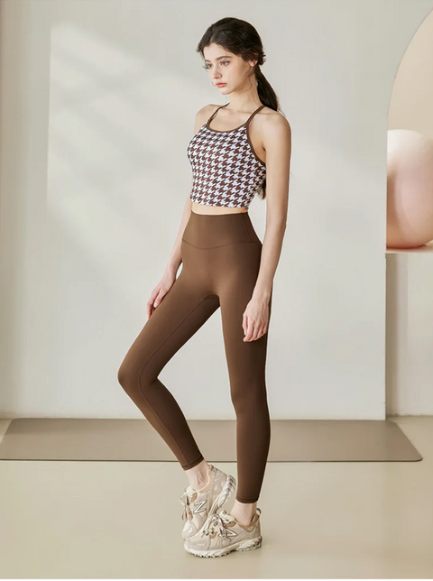 New Yoga with Built-in Bra & Stylish Back Design Tank Top CODE: KAR3873