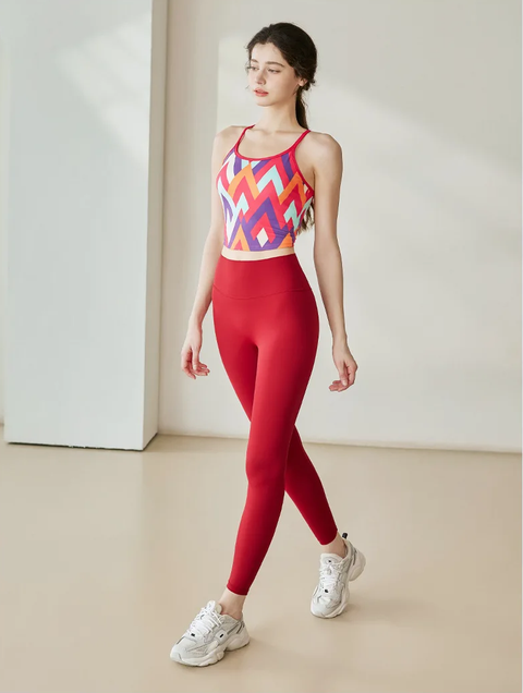 New Yoga with Built-in Bra & Stylish Back Design Tank Top CODE: KAR3873