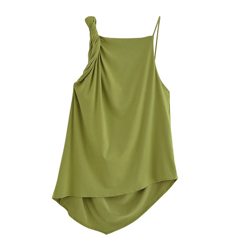New Backless Top With Solid Wide-leg Pant Set CODE: KAR3901
