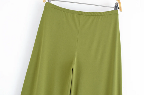 New Backless Top With Solid Wide-leg Pant Set CODE: KAR3901