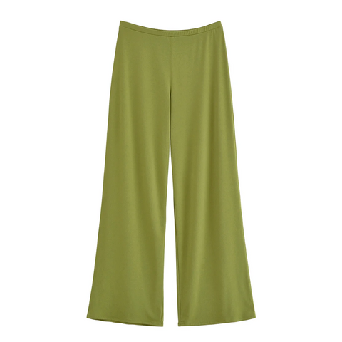 New Backless Top With Solid Wide-leg Pant Set CODE: KAR3901