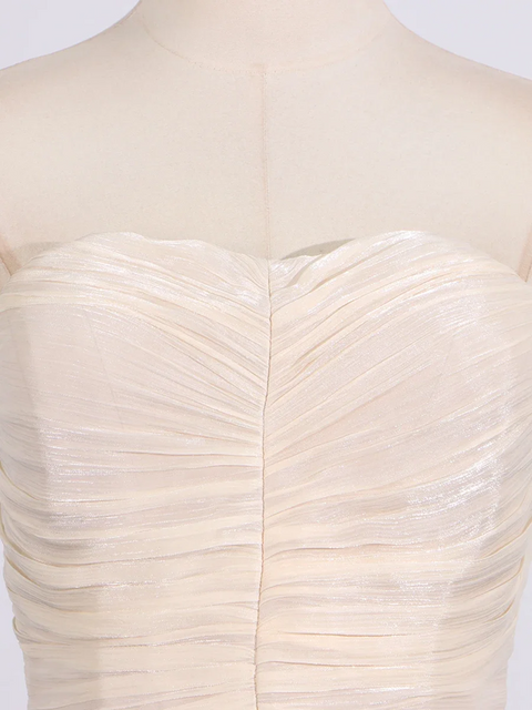 New Strapless Sleeveless Patchwork Folds Midi Dress CODE: KAR3905