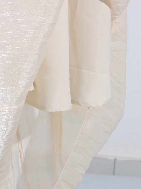 New Strapless Sleeveless Patchwork Folds Midi Dress CODE: KAR3905