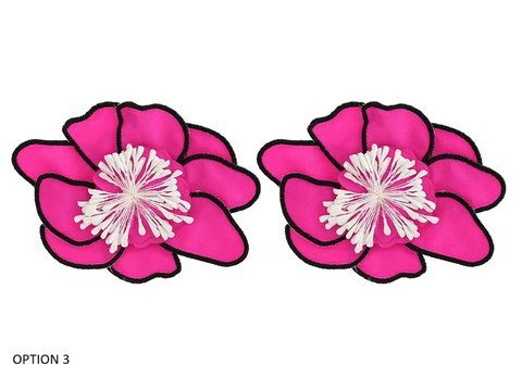 New Latest fashion Big Flower Stud Earrings CODE: KAR3906