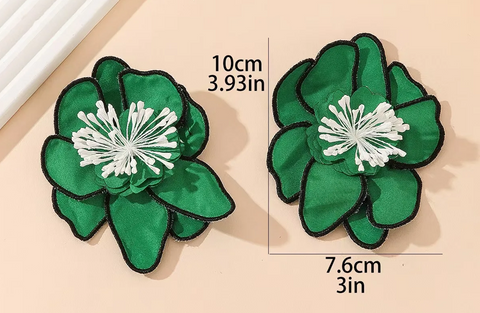 New Latest fashion Big Flower Stud Earrings CODE: KAR3906