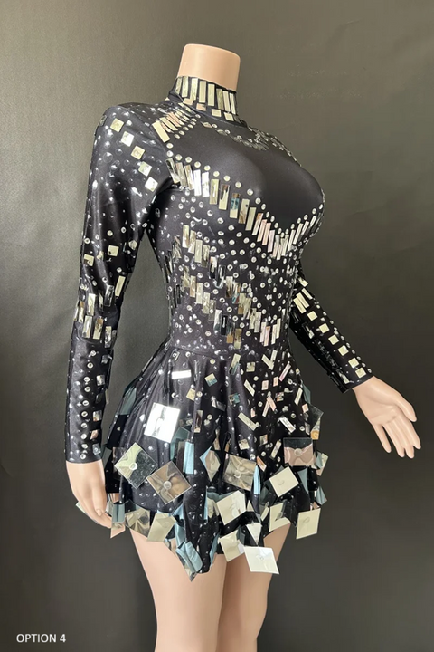 New Luxury high elastic Long Sleeve Evening Party Dress CODE: KAR3912