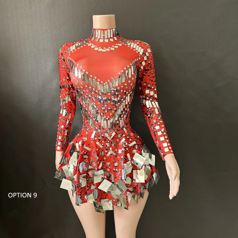 New Luxury high elastic Long Sleeve Evening Party Dress CODE: KAR3912