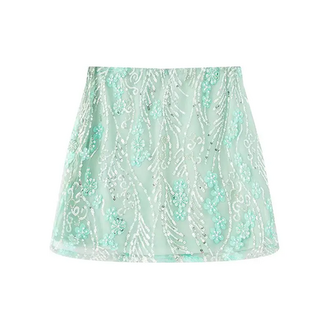 New Fashion Evening Party Pearl Short Skirt CODE: KAR3914