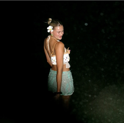 New Fashion Evening Party Pearl Short Skirt CODE: KAR3914