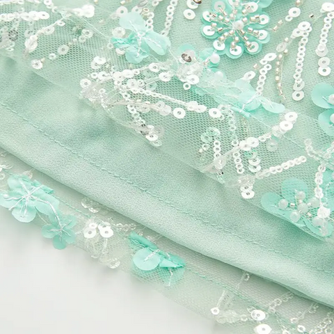 New Fashion Evening Party Pearl Short Skirt CODE: KAR3914