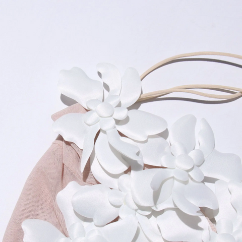 New Fancy Mesh Liner Backless Crop Top CODE: KAR3917