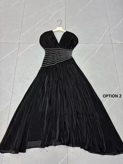 New style V-neck Short Sleeves Asymmetrical Ankle Length Pullover Dress CODE: KAR3918