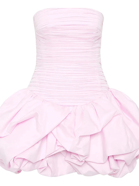 New sexy Strapless Printed Sleeveless High Waist Patchwork A-line Short Dress CODE: KAR3919