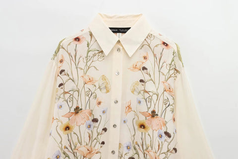 New Fashion Printed Long Sleeve Shirt with Casual Pant 2 Pieces Set CODE: KAR3926