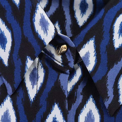 New Printed long sleeve collar Shirt & High Waist Pants Set CODE: KAR3927