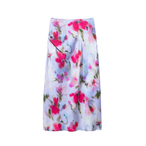 New Fashion Casual Printed Tank Top with Bowknot and Midi Pencil Skirt 2 Pieces Sets CODE: KAR3931