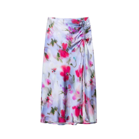 New Fashion Casual Printed Tank Top with Bowknot and Midi Pencil Skirt 2 Pieces Sets CODE: KAR3931