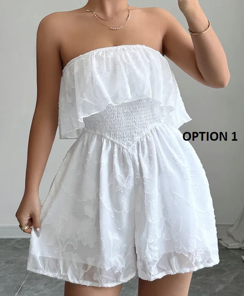 New Fashion Casual Style and Gentle Strapless Jumpsuit CODE: KAR3939