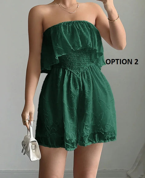 New Fashion Casual Style and Gentle Strapless Jumpsuit CODE: KAR3939