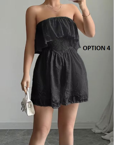 New Fashion Casual Style and Gentle Strapless Jumpsuit CODE: KAR3939