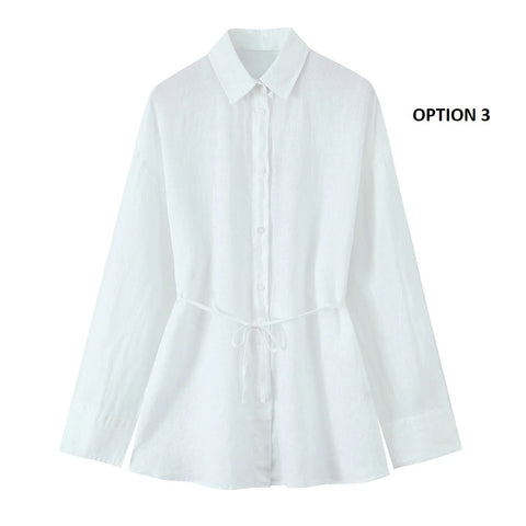 New Fashion Casual Long Sleeve Loose Button Shirt CODE: KAR3944