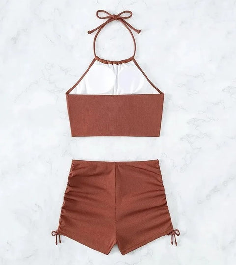 New Fashion Swimwear shorts Halter Bikini Set CODE: KAR3946