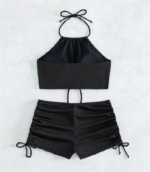 New Fashion Swimwear shorts Halter Bikini Set CODE: KAR3946