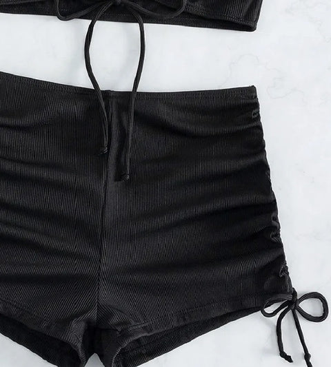 New Fashion Swimwear shorts Halter Bikini Set CODE: KAR3946