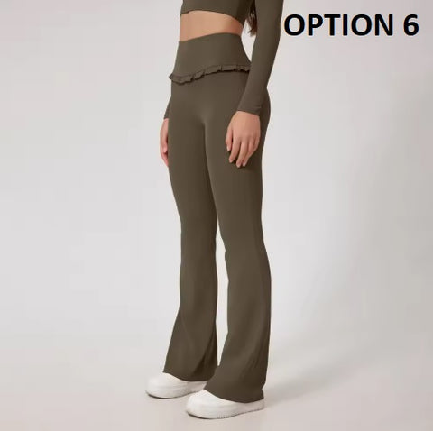 New Fashion High Waist Bell Flare Legging CODE: KAR3947