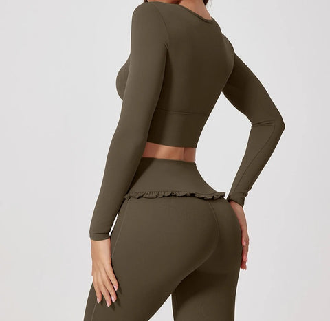 New Fashion High Waist Bell Flare Legging CODE: KAR3947