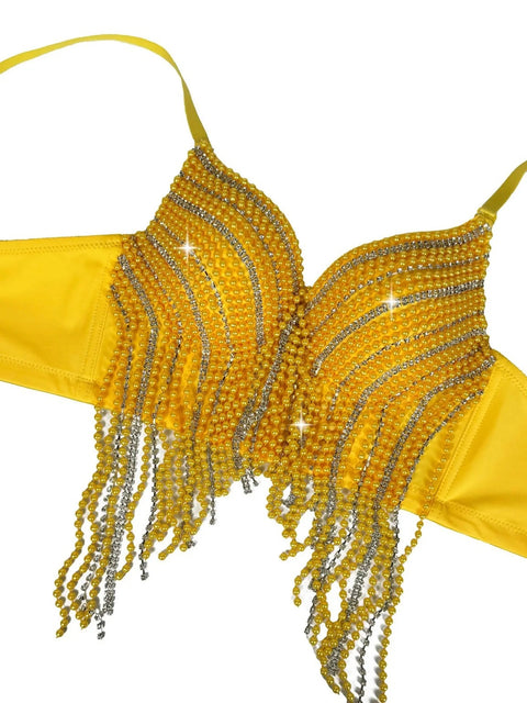 New Pearl Diamond Sexy Fishbone Bustier Outer Costume Top CODE: KAR3962