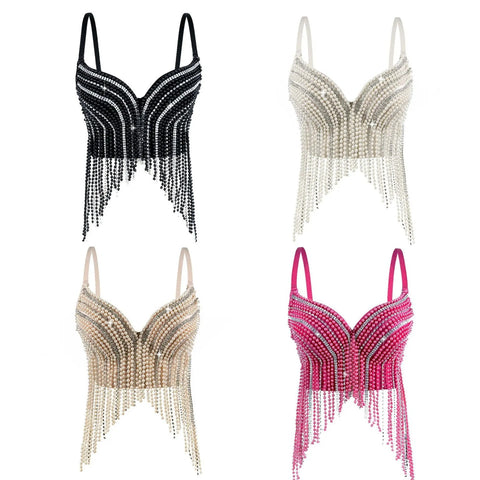 New Pearl Diamond Sexy Fishbone Bustier Outer Costume Top CODE: KAR3962