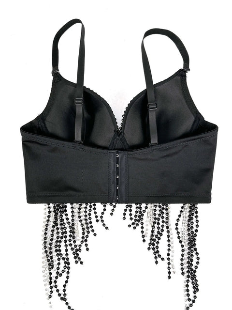 New Pearl Diamond Sexy Fishbone Bustier Outer Costume Top CODE: KAR3962