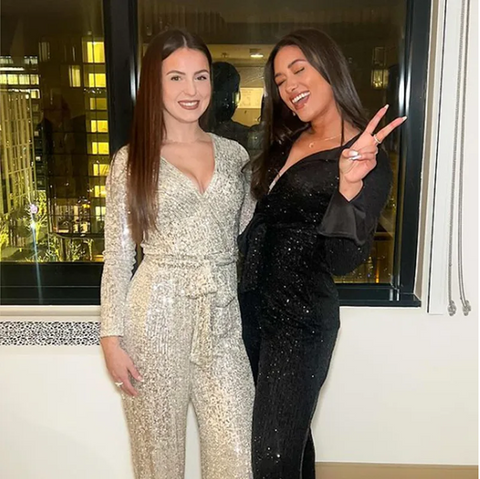 New Customized Shinny Party Sequins Long Sleeve Two Piece Set CODE: KAR3965