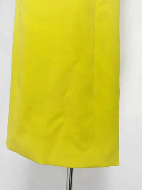 New Spliced Appliques O Neck Short Sleeve High Waist Dress CODE: KAR3987