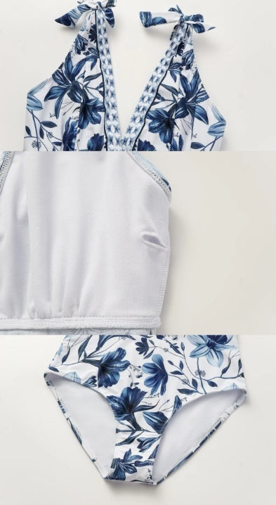 New V Neck Ruffle Swimwear Push Up Bathing Swimsuit CODE: KAR3988