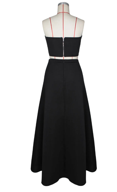 New Crop Top and Maxi Skirt 2 Piece Set CODE: KAR3989
