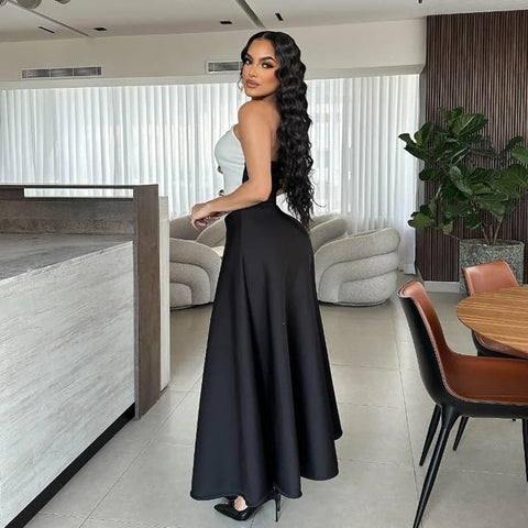 New Crop Top and Maxi Skirt 2 Piece Set CODE: KAR3989