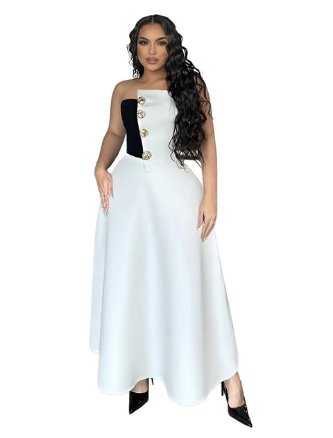 New Crop Top and Maxi Skirt 2 Piece Set CODE: KAR3989