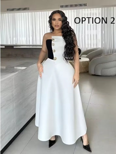 New Crop Top and Maxi Skirt 2 Piece Set CODE: KAR3989