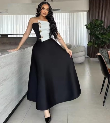 New Crop Top and Maxi Skirt 2 Piece Set CODE: KAR3989