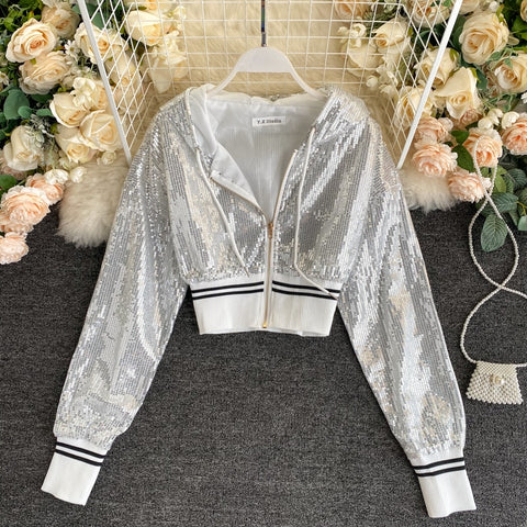 Sequined Short Design Summer Jacket Women CODE: KAR873