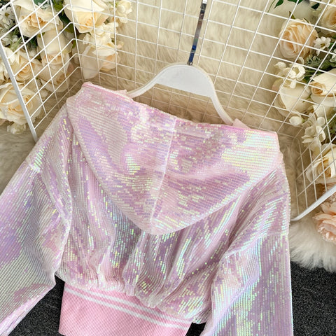 Sequined Short Design Summer Jacket Women CODE: KAR873