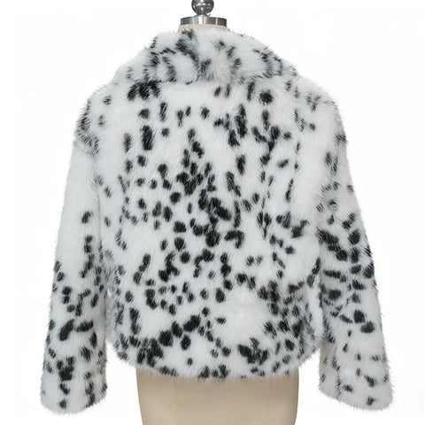 New Fashion Leopard Print Faux Fur Coat CODE: KAR4400