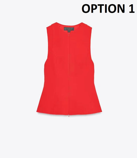 New Fashion Fit Zipperless Sleeveless round Neck Thermal Top CODE: KAR4407