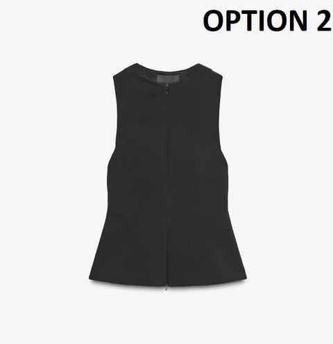New Fashion Fit Zipperless Sleeveless round Neck Thermal Top CODE: KAR4407