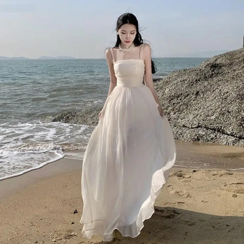 New Summer Fashion Sleeveless Spaghetti Strap Slip Maxi Long Dress CODE: KAR2727