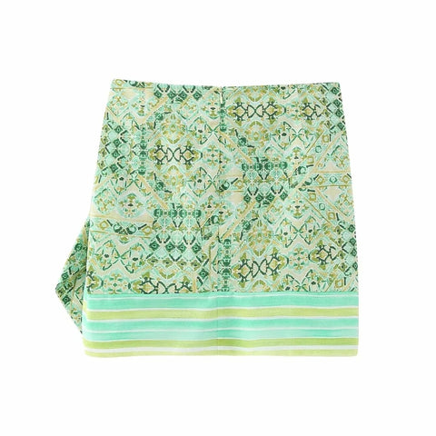 Print Wrap Mini Tied Pleated Short  Skirt CODE: READY1005