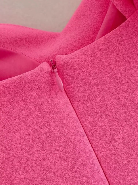 New Bright Short Sweetheart Collar Slim Fit Casual Dress CODE: READY1015