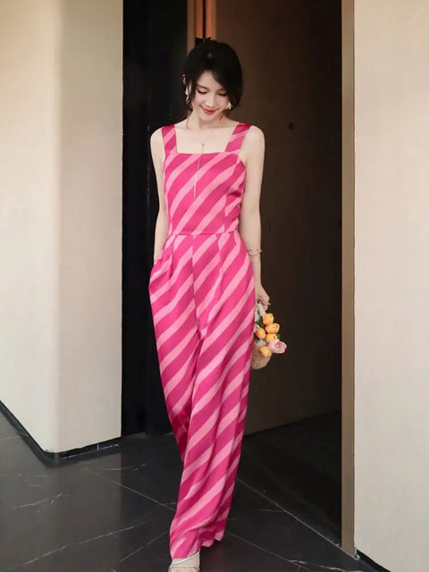 Summer New Arrival Fashionable Elegant Straight Fit Jumpsuit CODE: READY1095